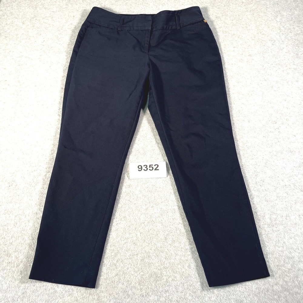 Ivanka Trump Dress Pants Womens 12 Black Cotton Stretch Workwear Business Office
